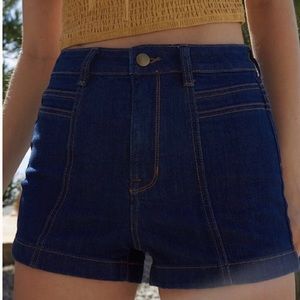 Lottie moss pacsun 70s style denim shorts